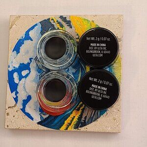 2x BLACK ULTA BEAUTY GEL EYE LINER POTS - 2g